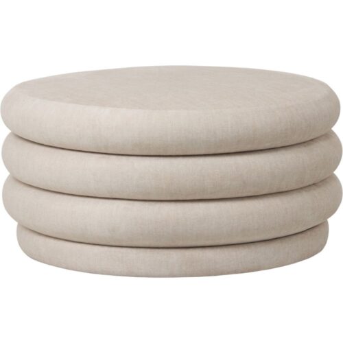 Casa Upholstered Storage Ottoman Cream