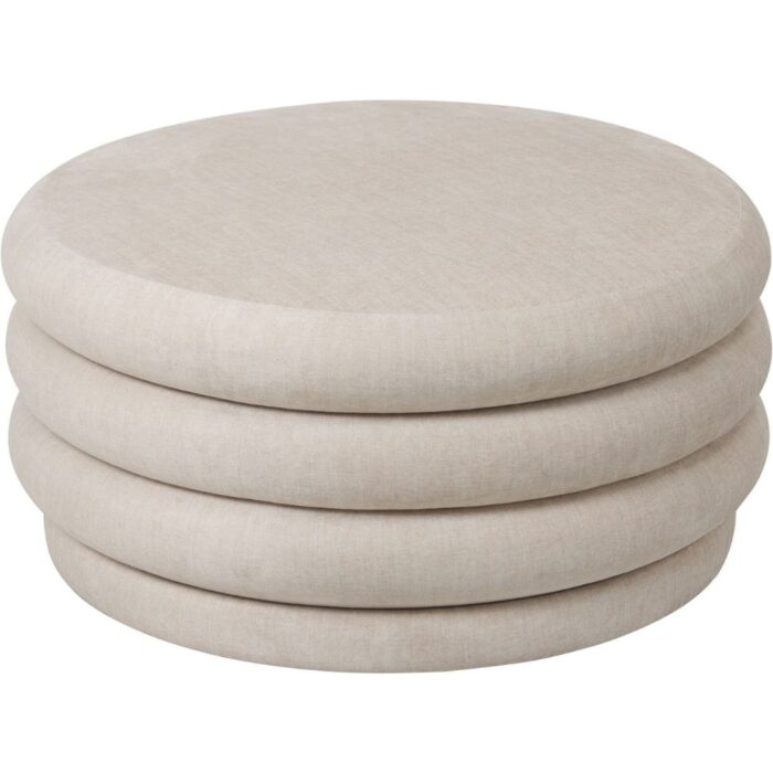 Casa Upholstered Storage Ottoman Cream