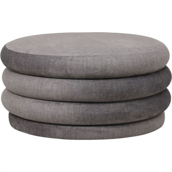 Casa Upholstered Storage Ottoman Grey