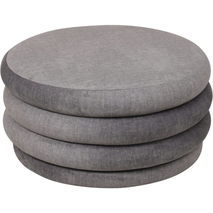 Casa Upholstered Storage Ottoman Grey