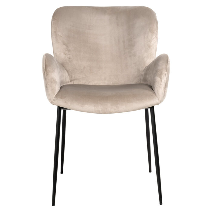 Richmond Interiors Amber Chair in Khaki Velvet