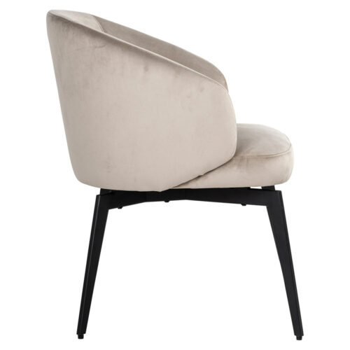 Richmond Interiors Amphara Chair in Khaki Velvet