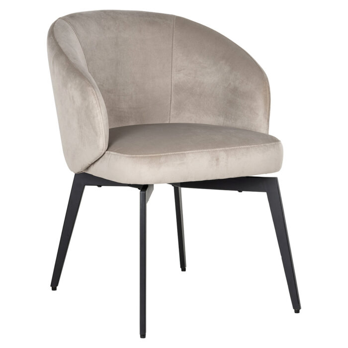 Richmond Interiors Amphara Chair in Khaki Velvet