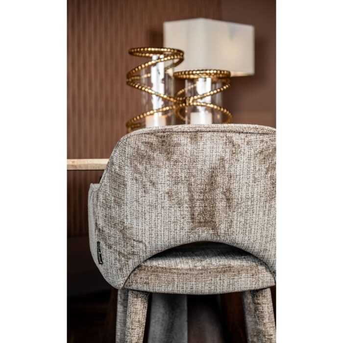 Richmond Interiors Donnatella Chair in Stone Chenille