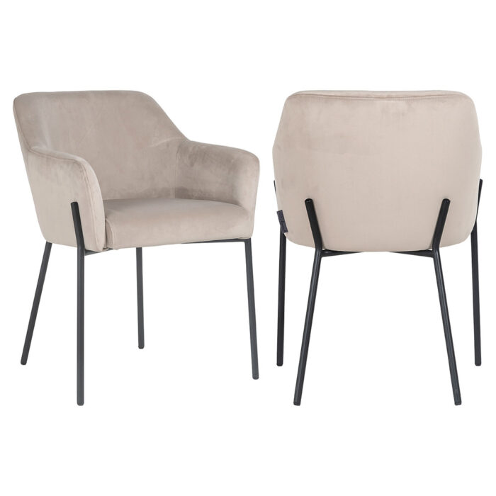 Richmond Interiors Fay Chair in Khaki Velvet