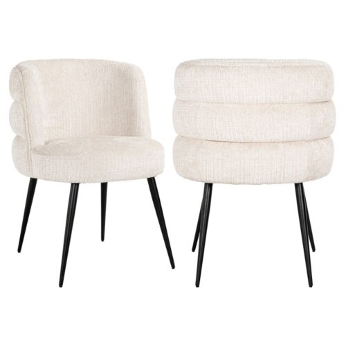 Richmond Interiors Stella Chair in Beige Chenille